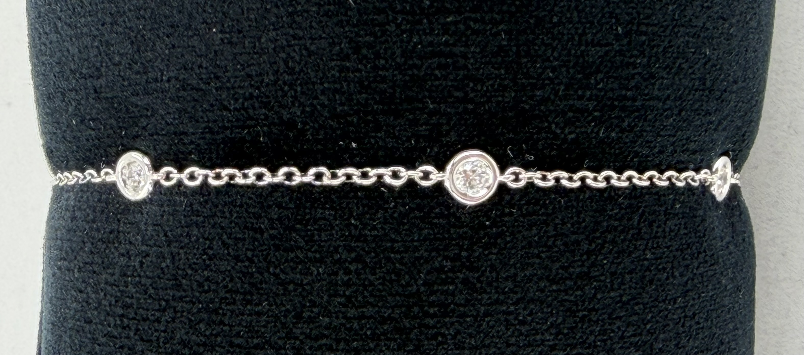 18K White Gold Diamonds by the Yard Bracelet &ndash; 0.25 CTW, 7"