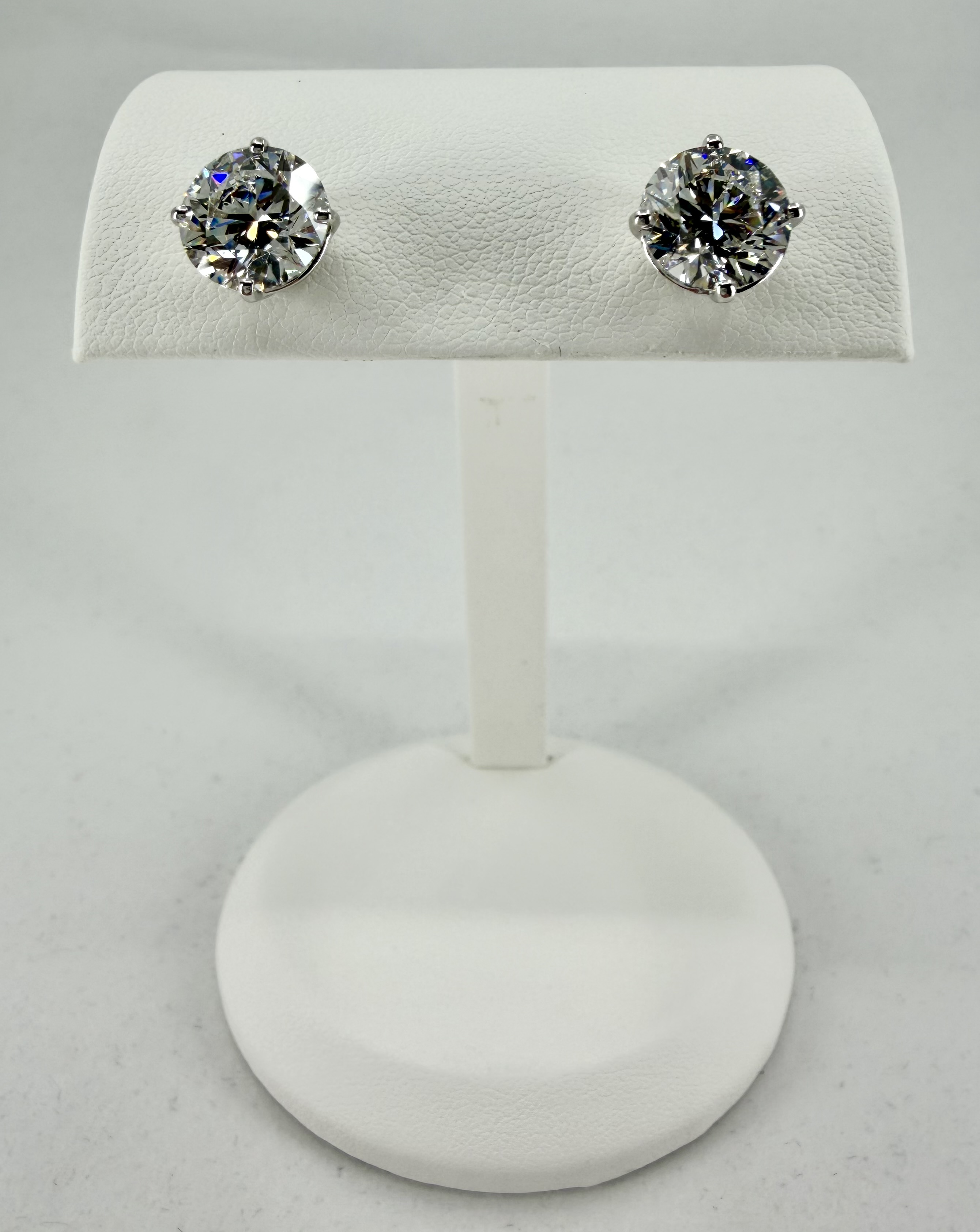 14K White Gold Lab Grown Diamond Stud Earrings &ndash; 4.84 CTW, F/VS
