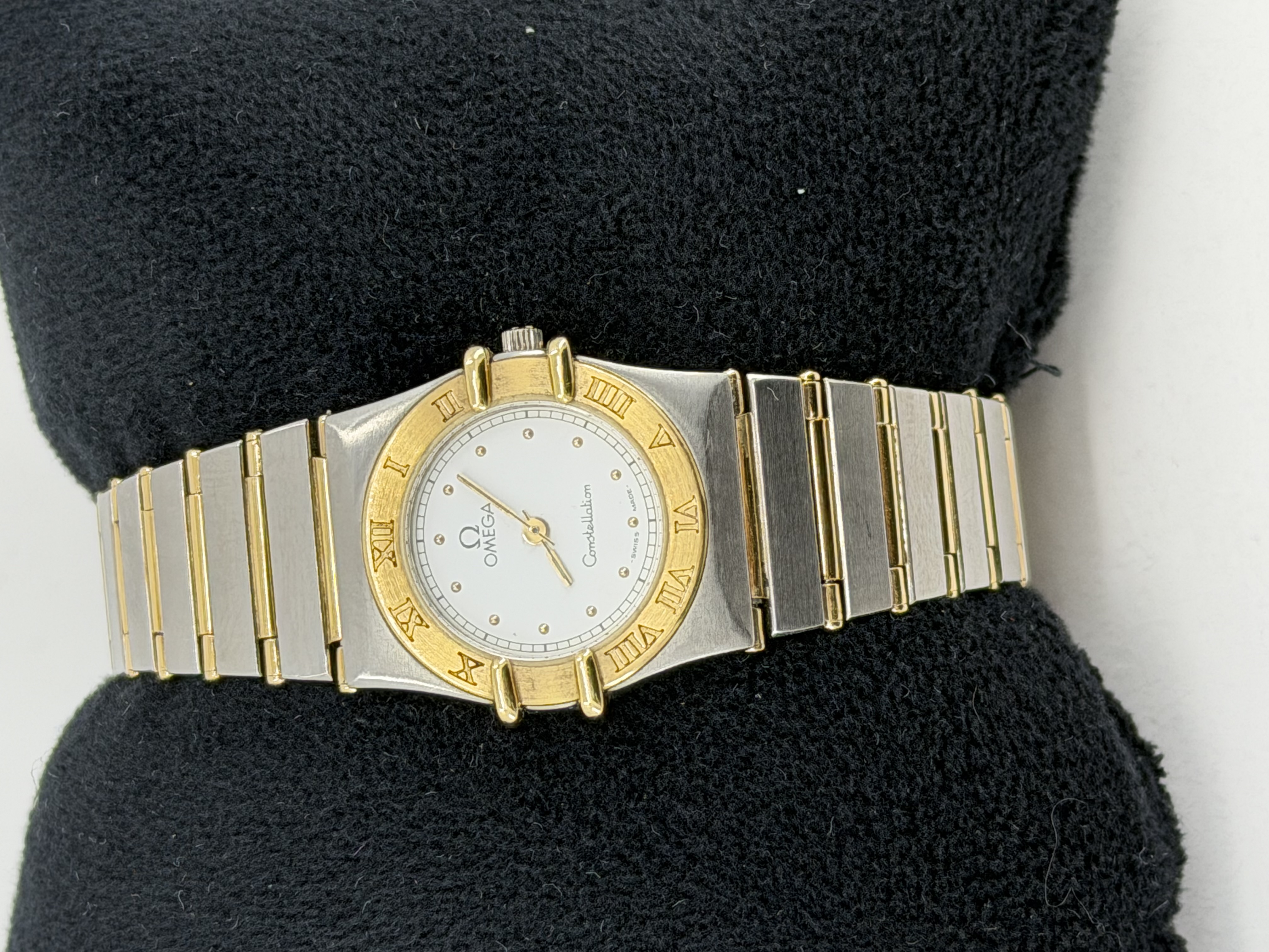 Ladies Omega Constellation Stainless Steel & Yellow Gold Watch