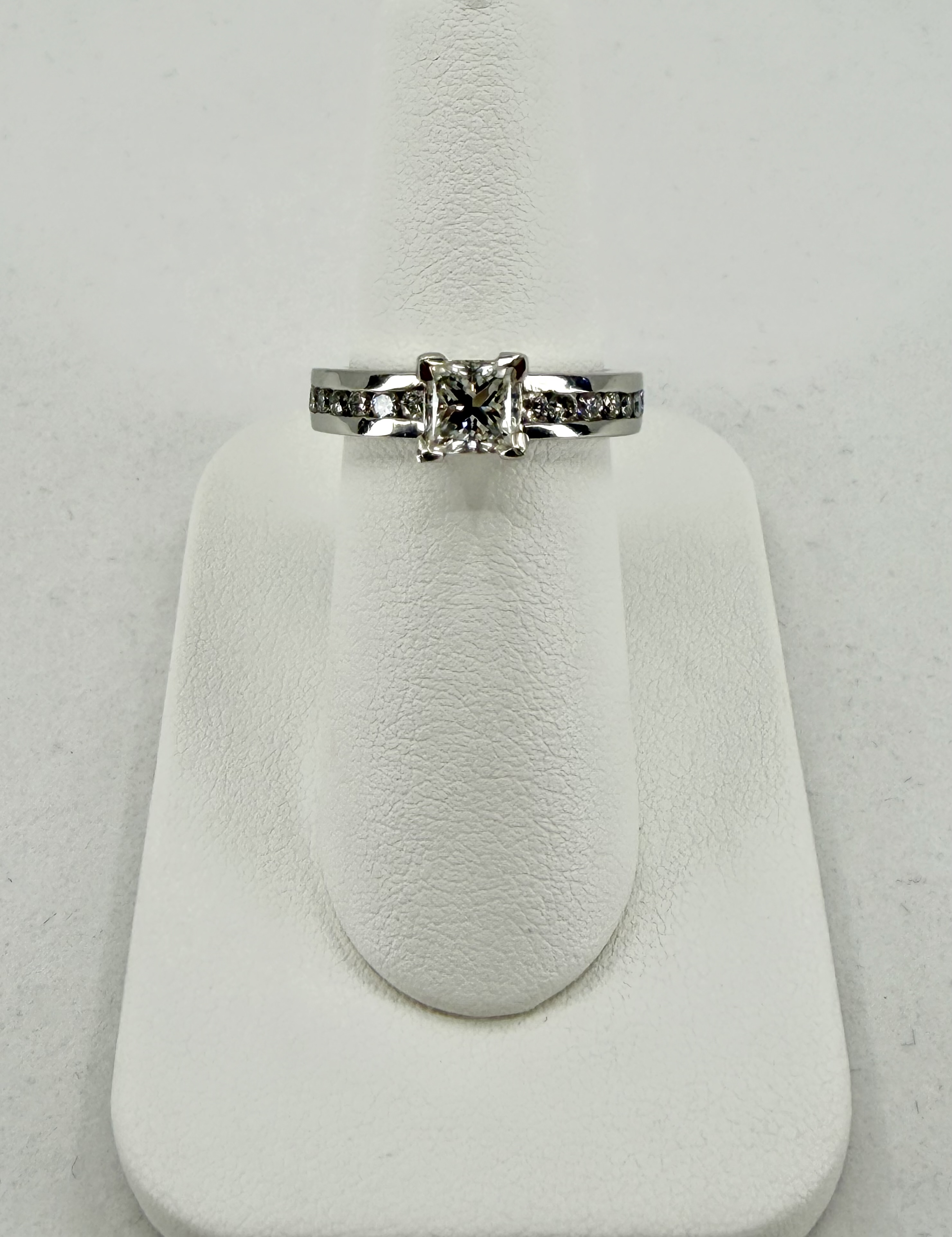Platinum Princess Cut Diamond Engagement Ring