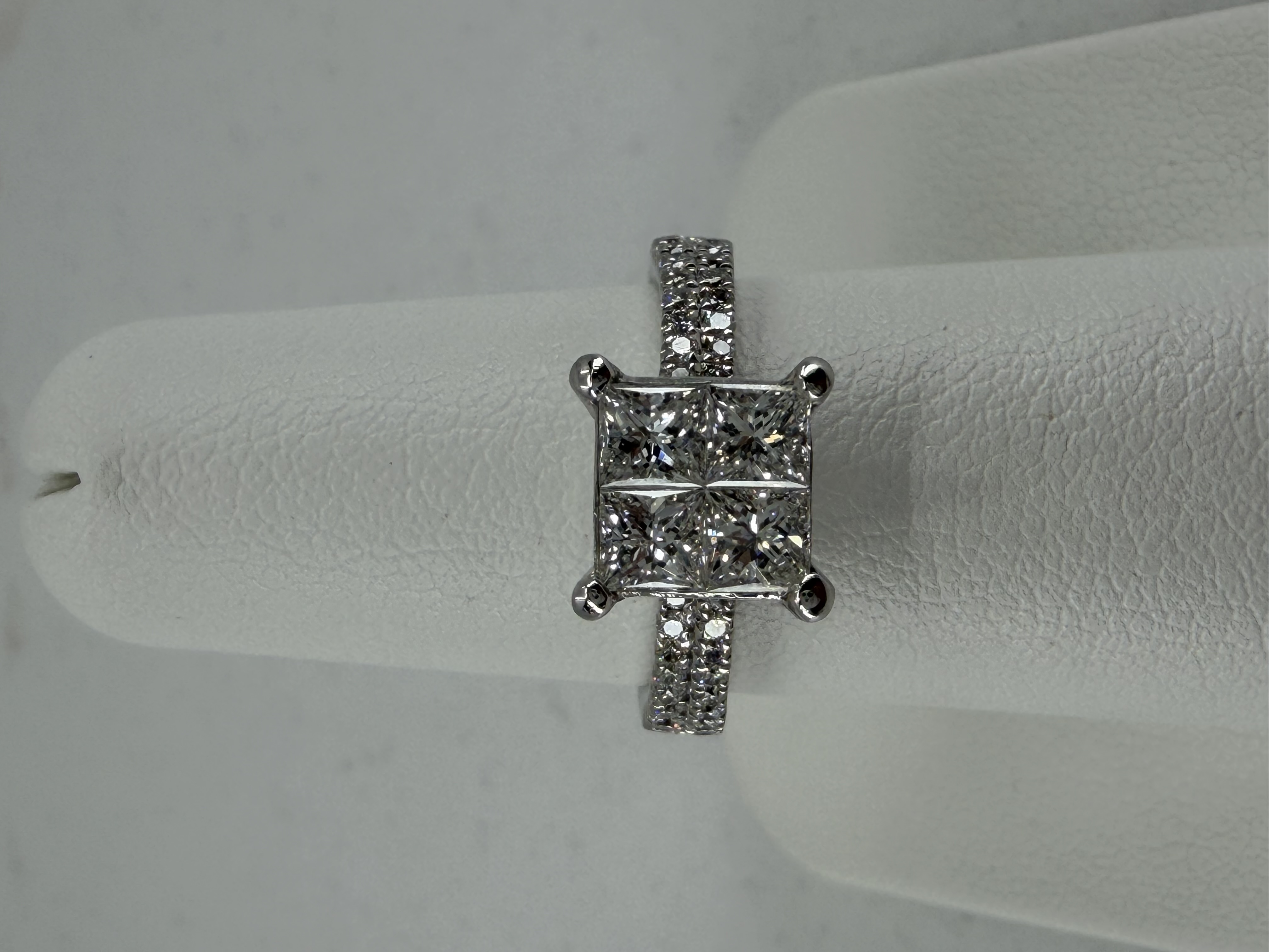 Platinum Princess Cut Diamond Engagement Ring