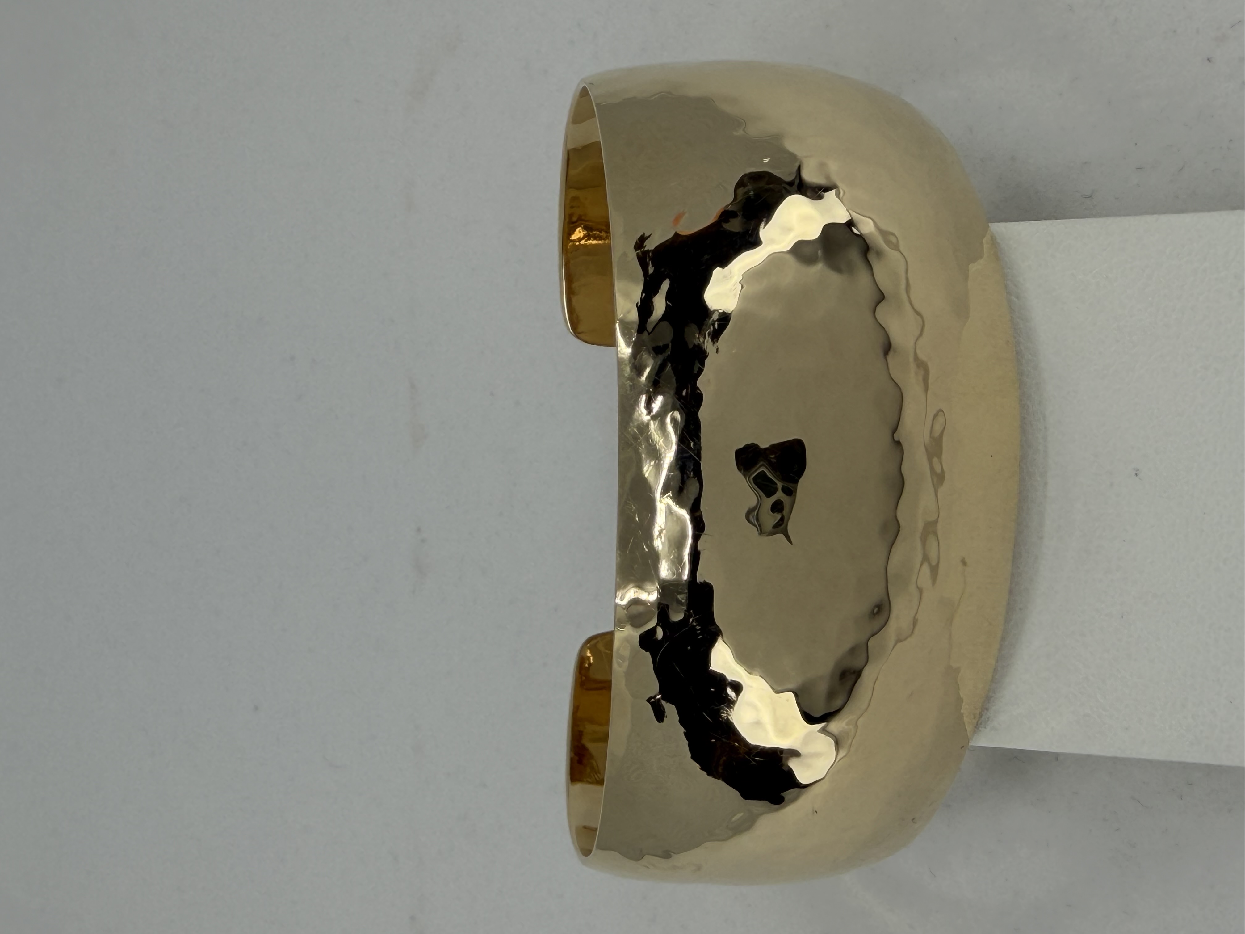 Golden Bear 14K Yellow Gold Hammered Cuff Bracelet
