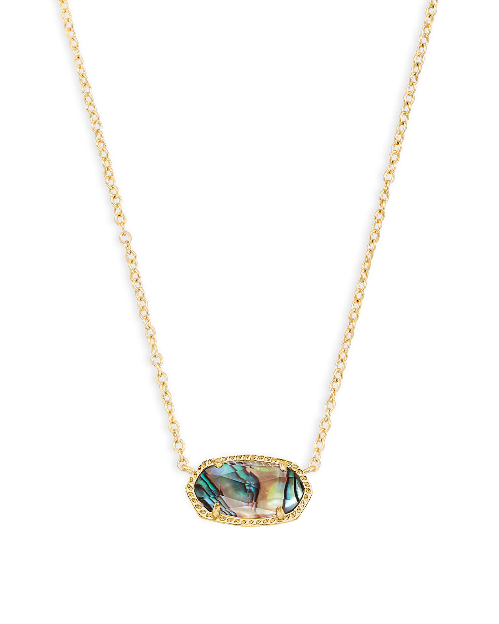 KENDRA SCOTT ELISA ABALONE SHELL GOLD TONE NECKLACE