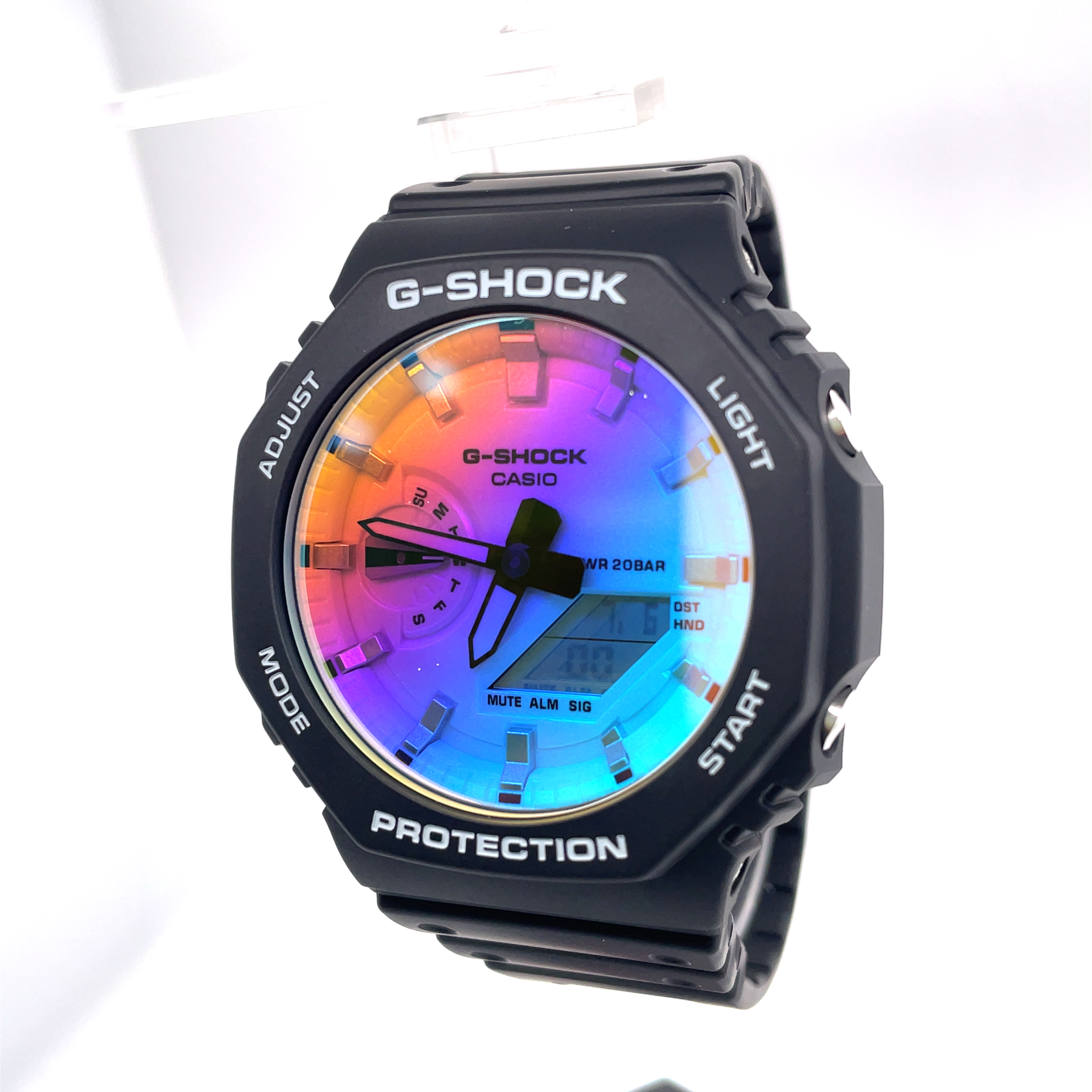 CASIO G-SHOCK ANALOGUE/DIGITAL BLACK RESIN WATCH