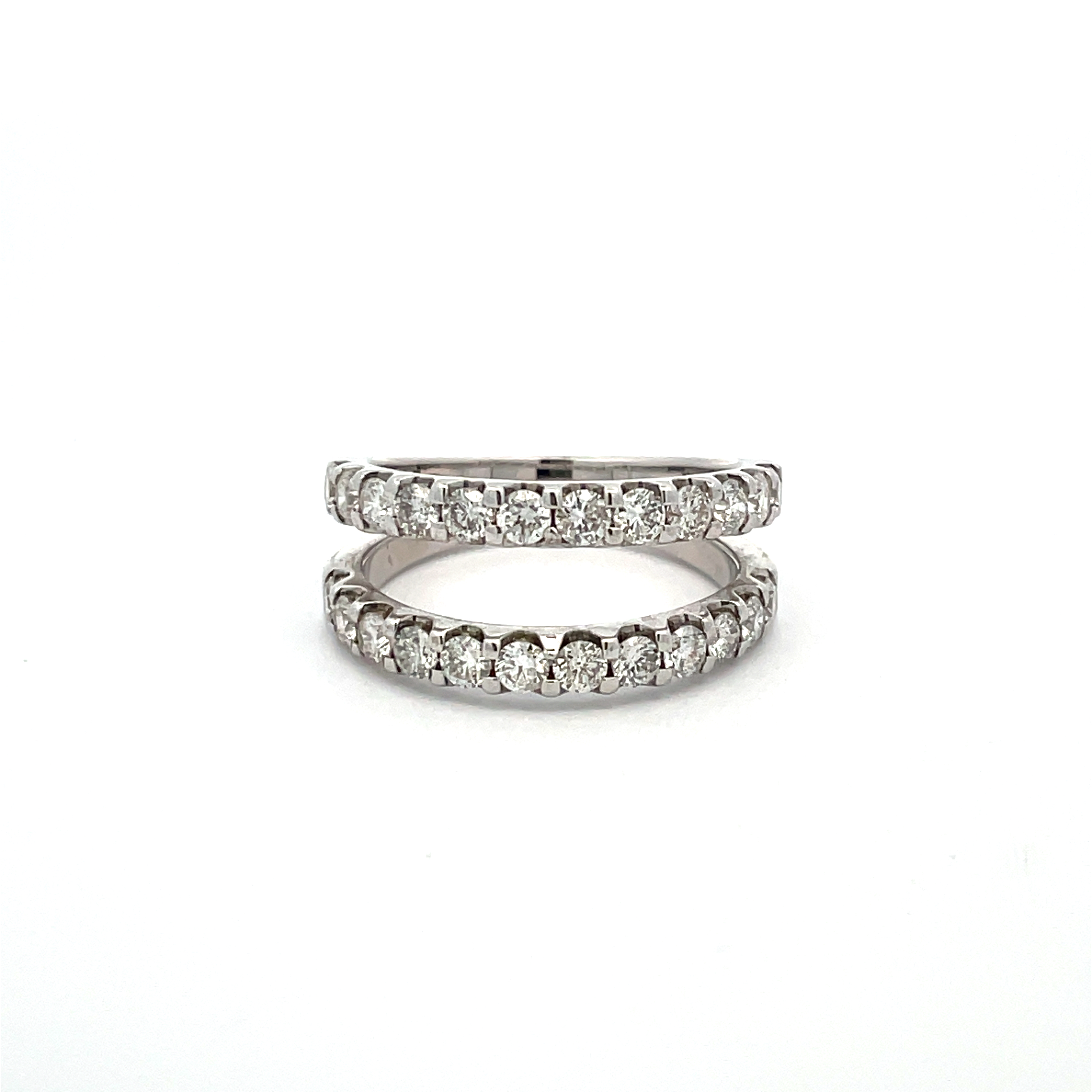 1.51CTW DIAMOND LDS RING JACKET CONTAINING 24 ROUND PRONG-SET DIAMONDS 14KW