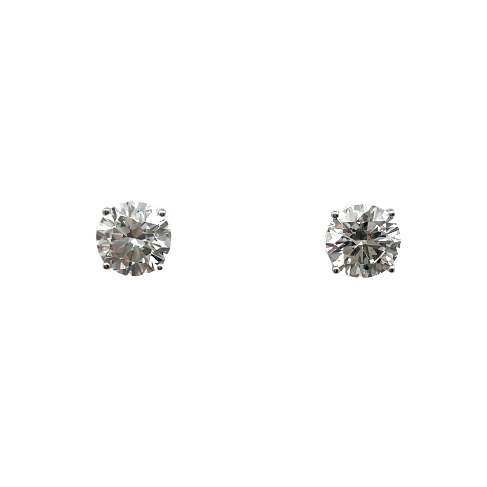 SUPER MAN MADE CREATED 4.06CTW ROUND DIAMOND STUD EARRINGS I VS1 14KW2.03CT RD DIA I VS1 LG496137604 LG-136892.03CT RD DIA I VS1 LG496199635 LG-13688