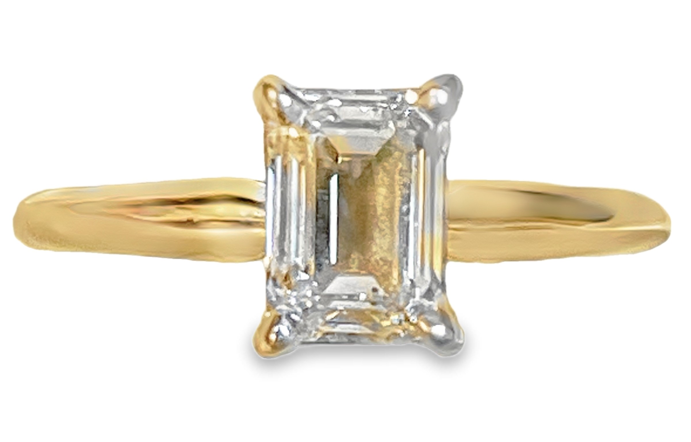 1.24CT EC DIAMOND SOLITAIRE RING K-L SI1  14KY