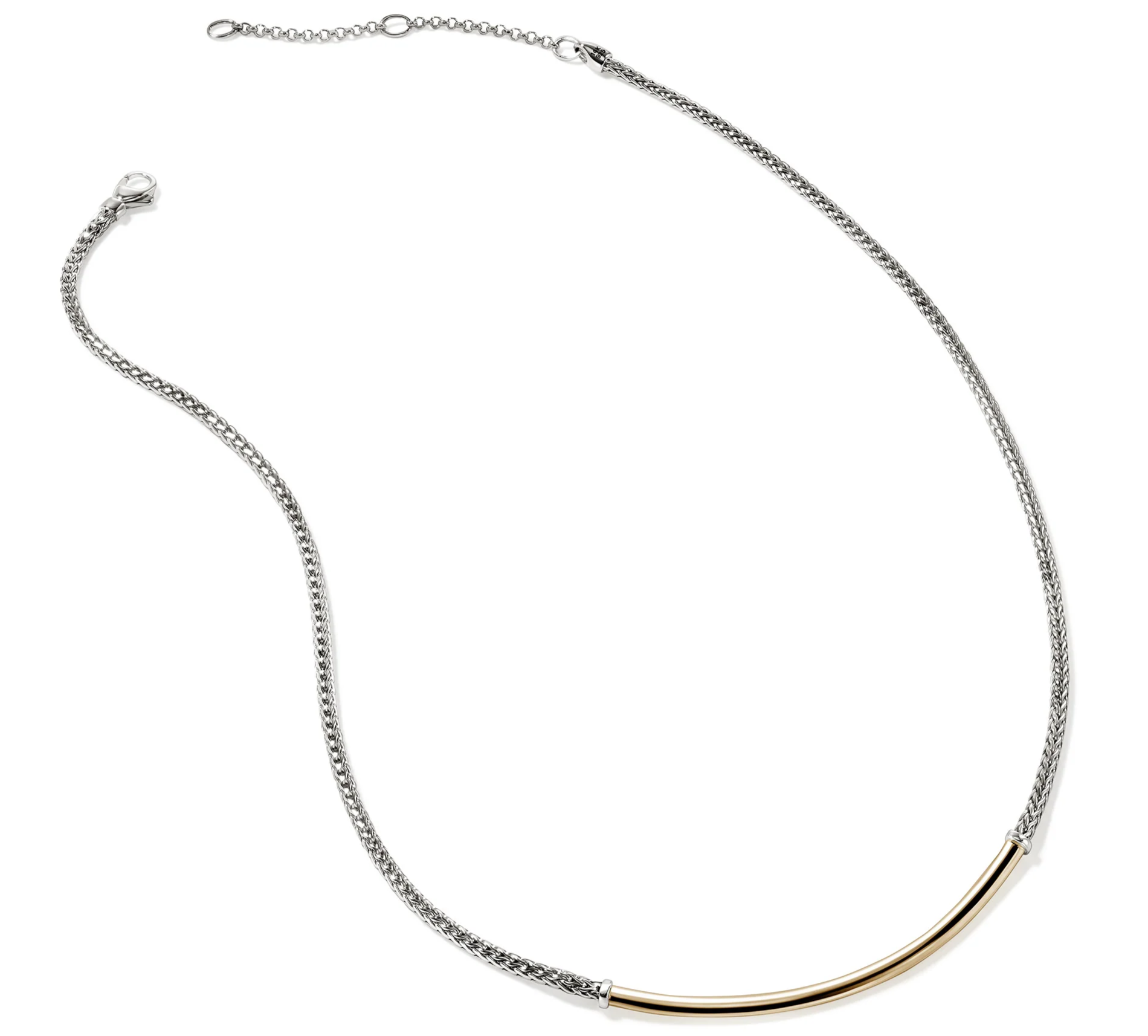 JOHN HARDY ESSENTIALS 14KY/SILVER 2.5MM MINI CHAIN 16-18