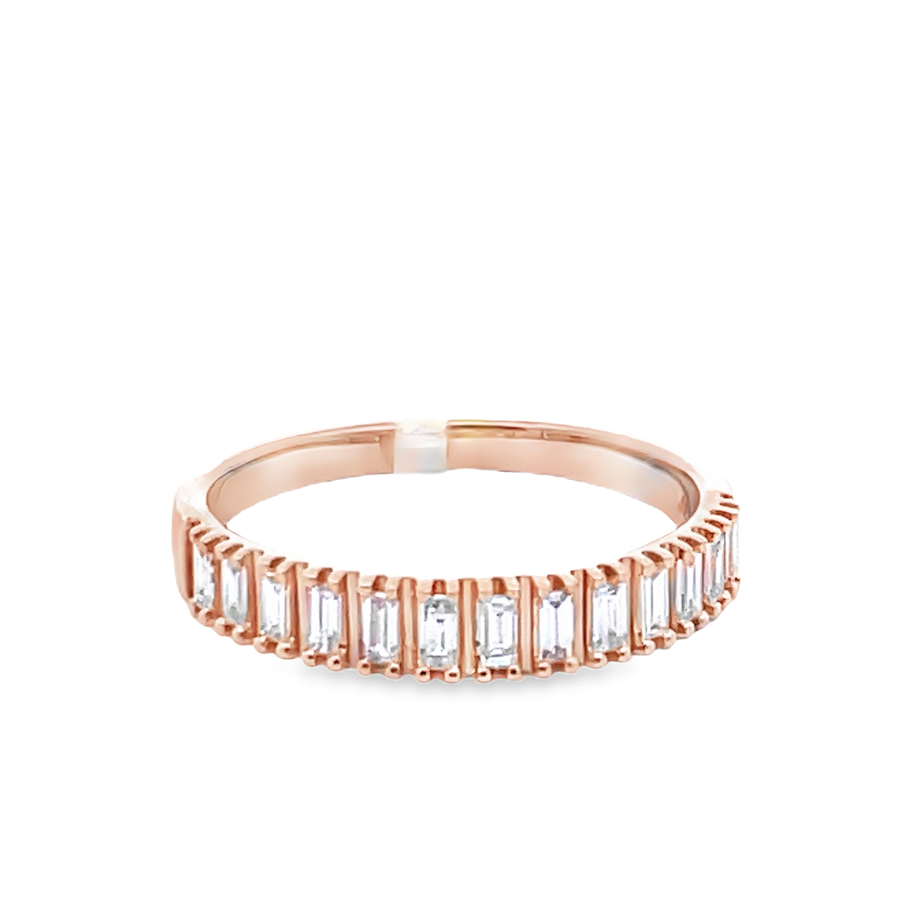 1/3CTW LDS DIAMOND BAND CONTAINING: 13 BAGUETTE DIAMONDS 14KY