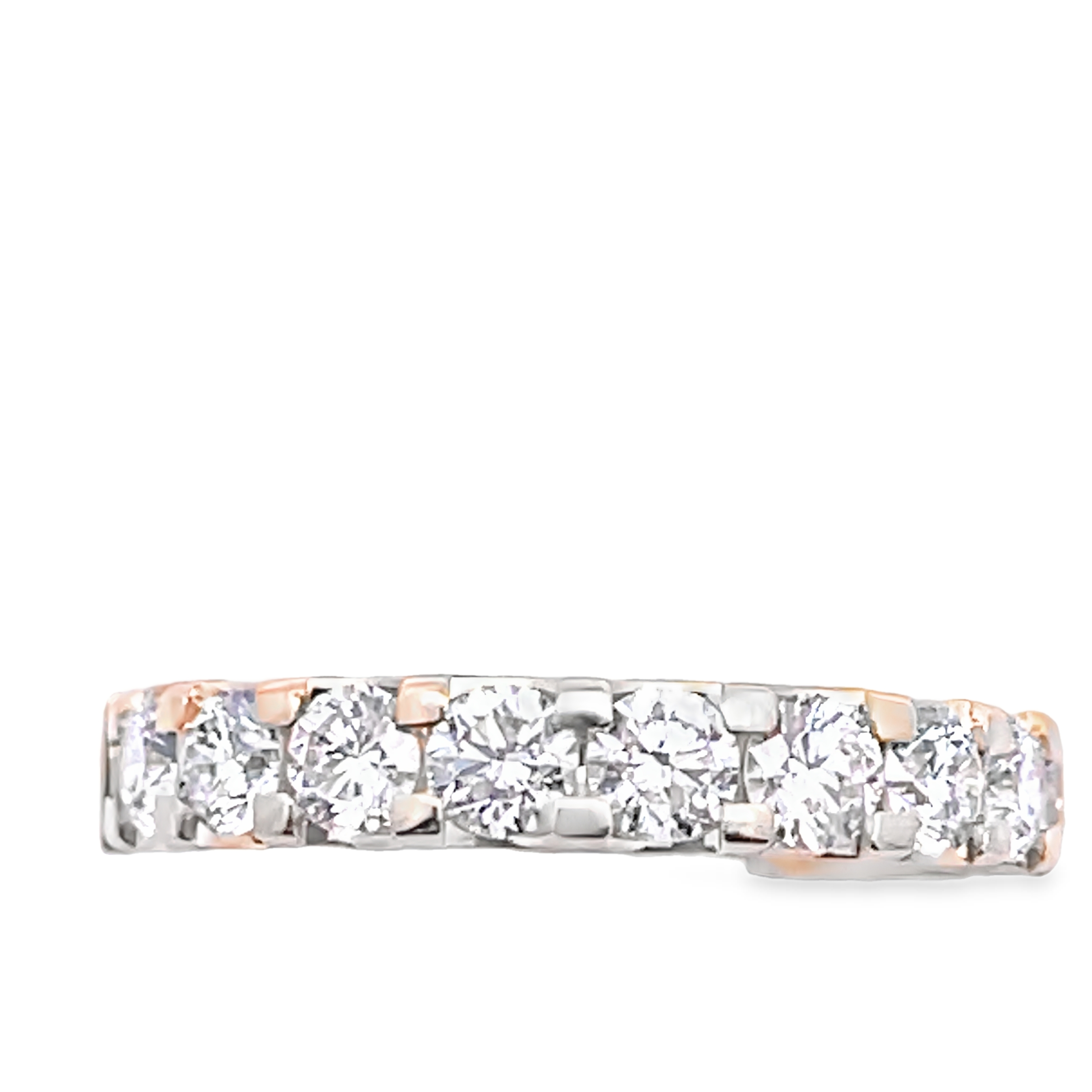 1/2CTW LDS MACHINE PRONG SET BAND CONTAINING: 11 ROUND DIAMONDS 14KY