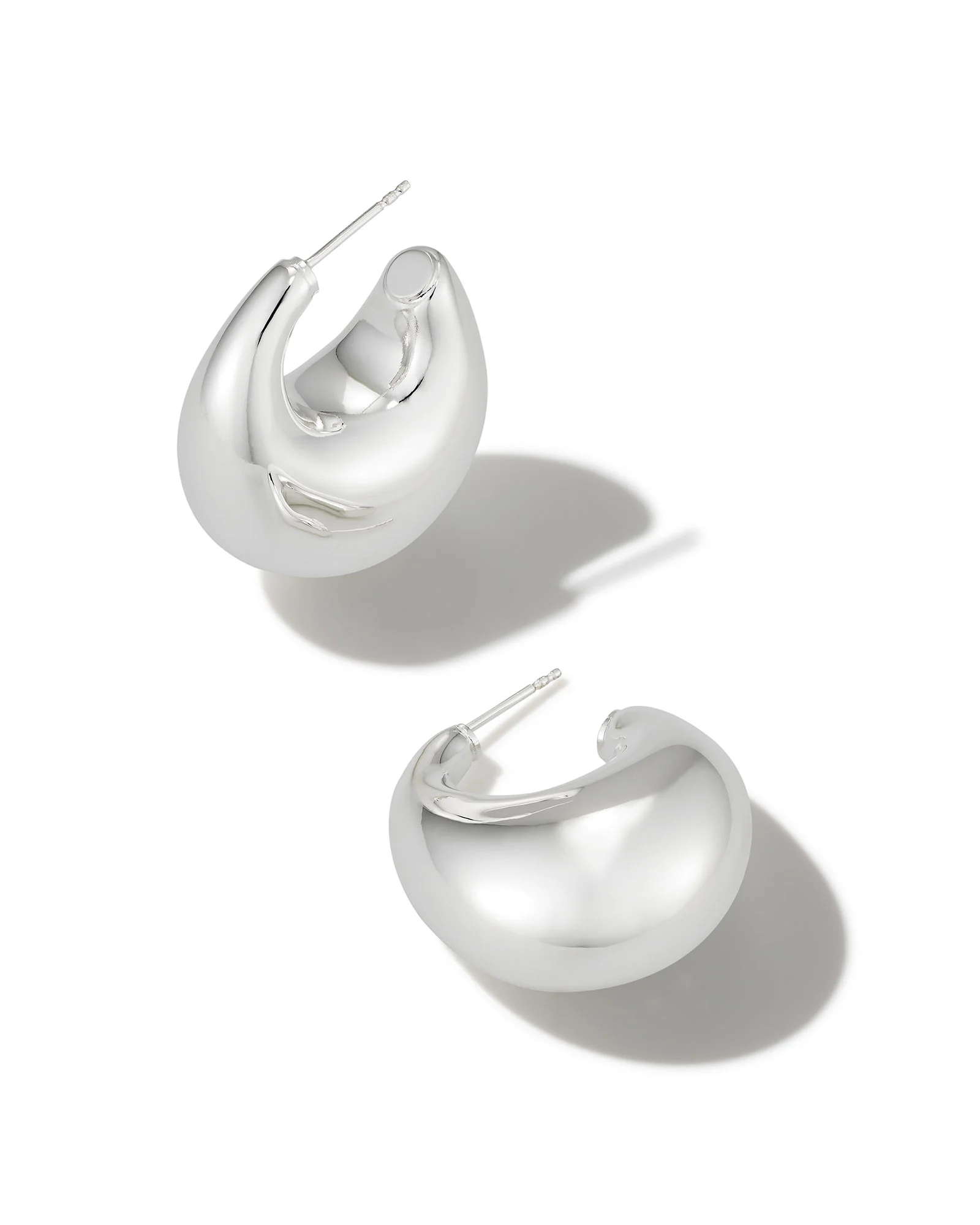 KENDRA SCOTT RAYLYN STERLING SILVER HOOP EARRINGS