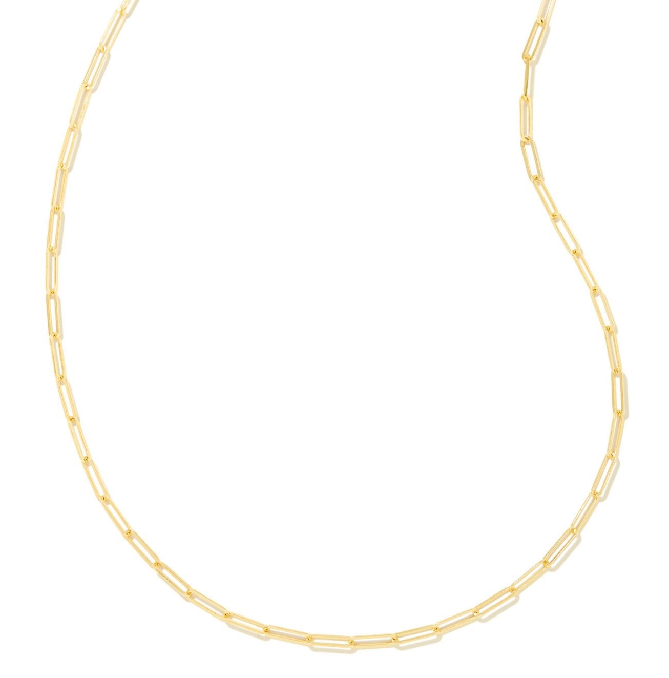 KENDRA SCOTT COURTNEY GOLD TONE PAPERCLIP NECKLACE