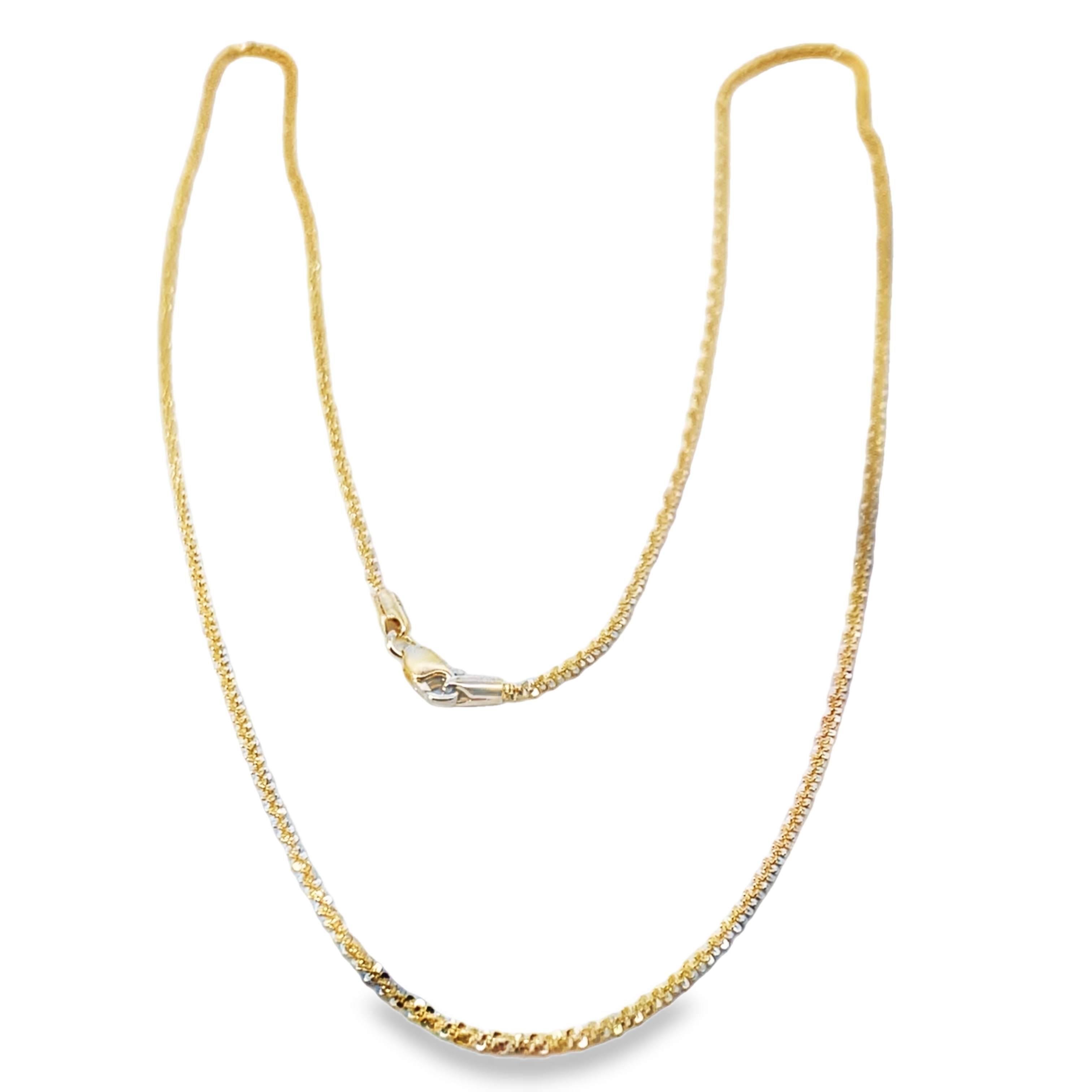 1.5MM SPARKLE CHAIN 18" NECKLACE 14KY