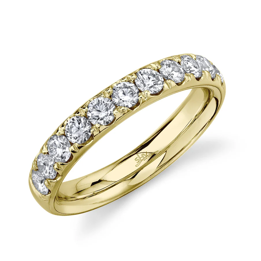 .94CTW LDS 17 ROUND DIAMOND ANNIVERSARY BAND; SIZE 6; 14KY