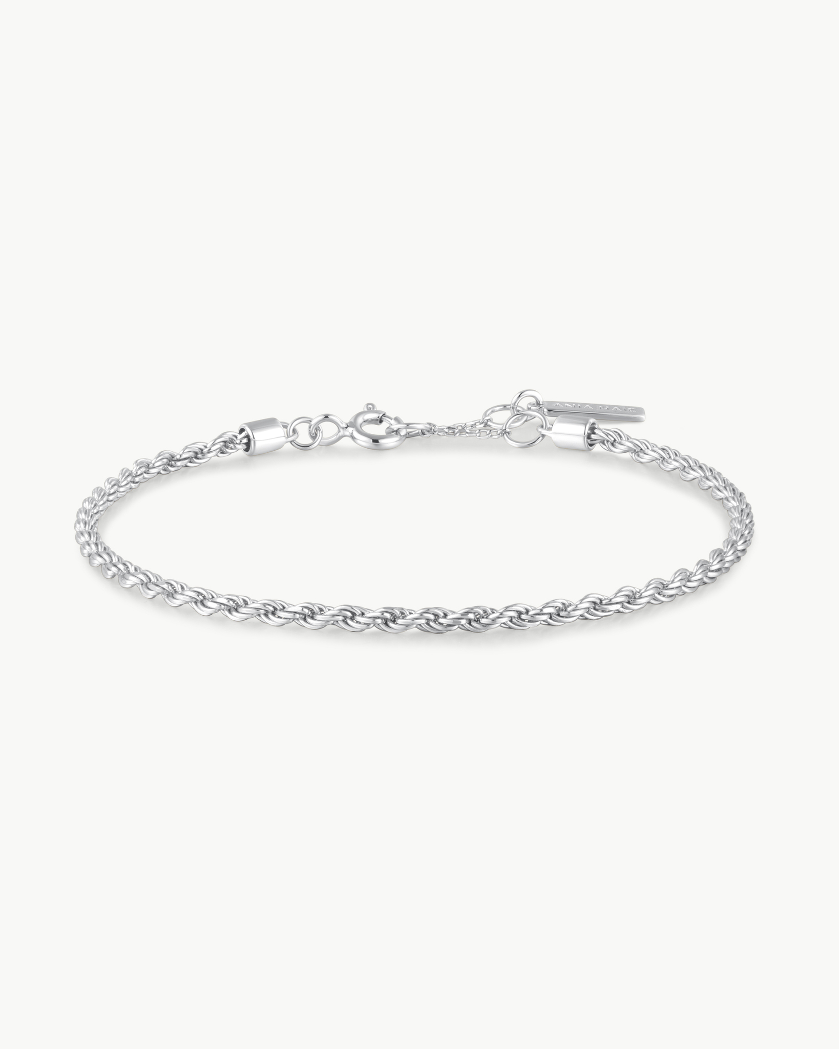 ANIA HAIE SILVER ROPE TWIST BRACELET