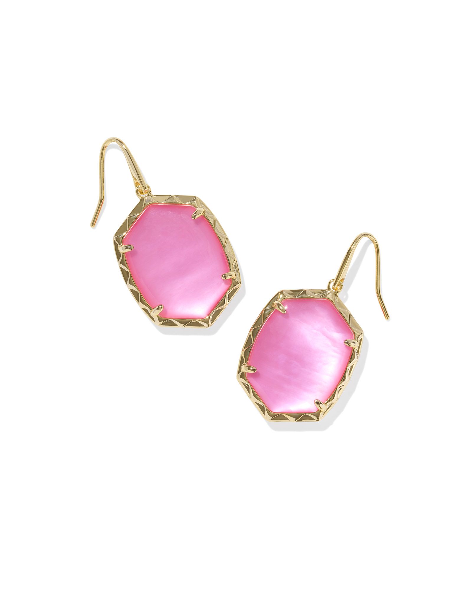 KENDRA SCOTT DAPHNE AZALEA ILLUSION GOLD TONE DROP EARRINGS