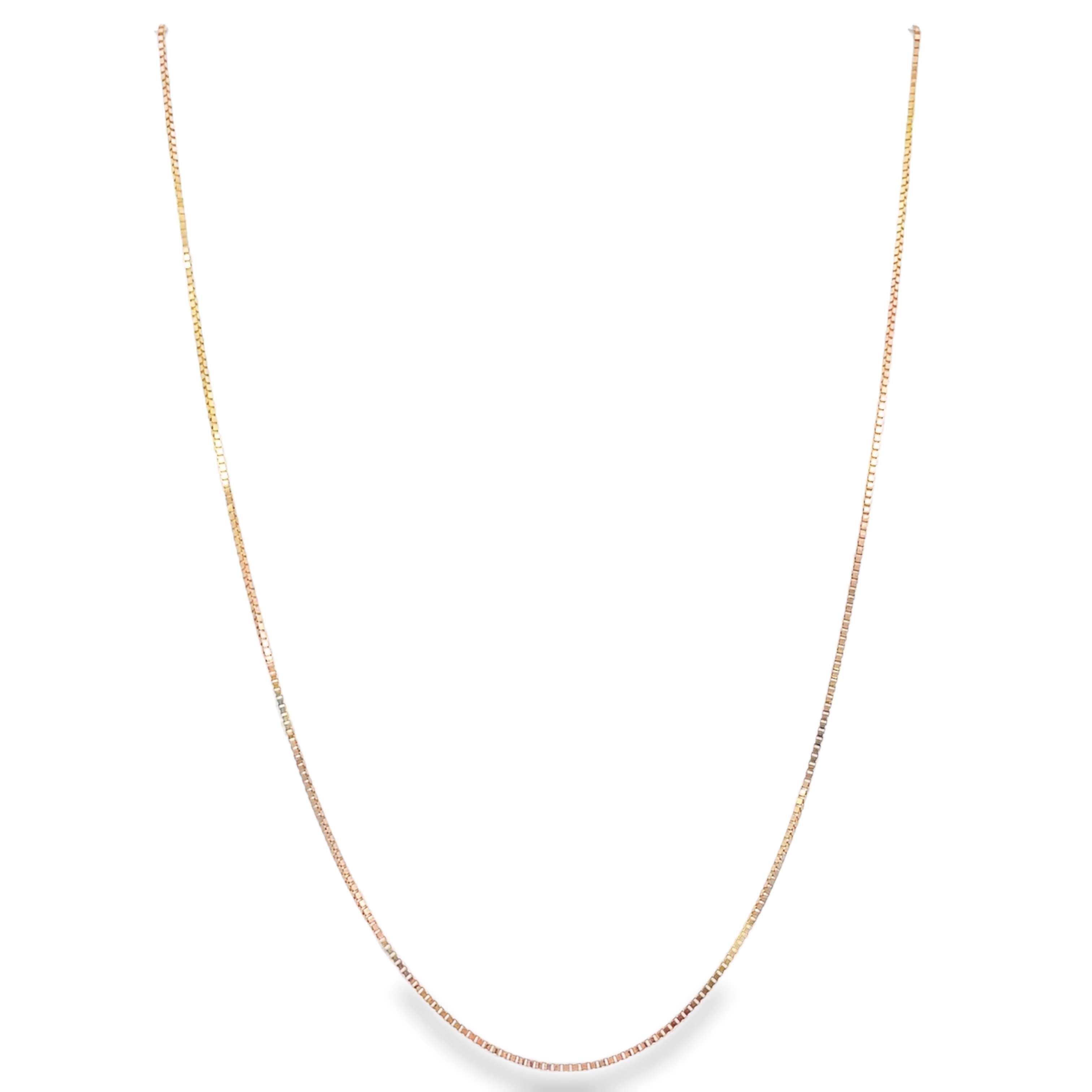 .8MM BOX CHAIN 20" NECKLACE WITH LOBSTER CLASP 14KY