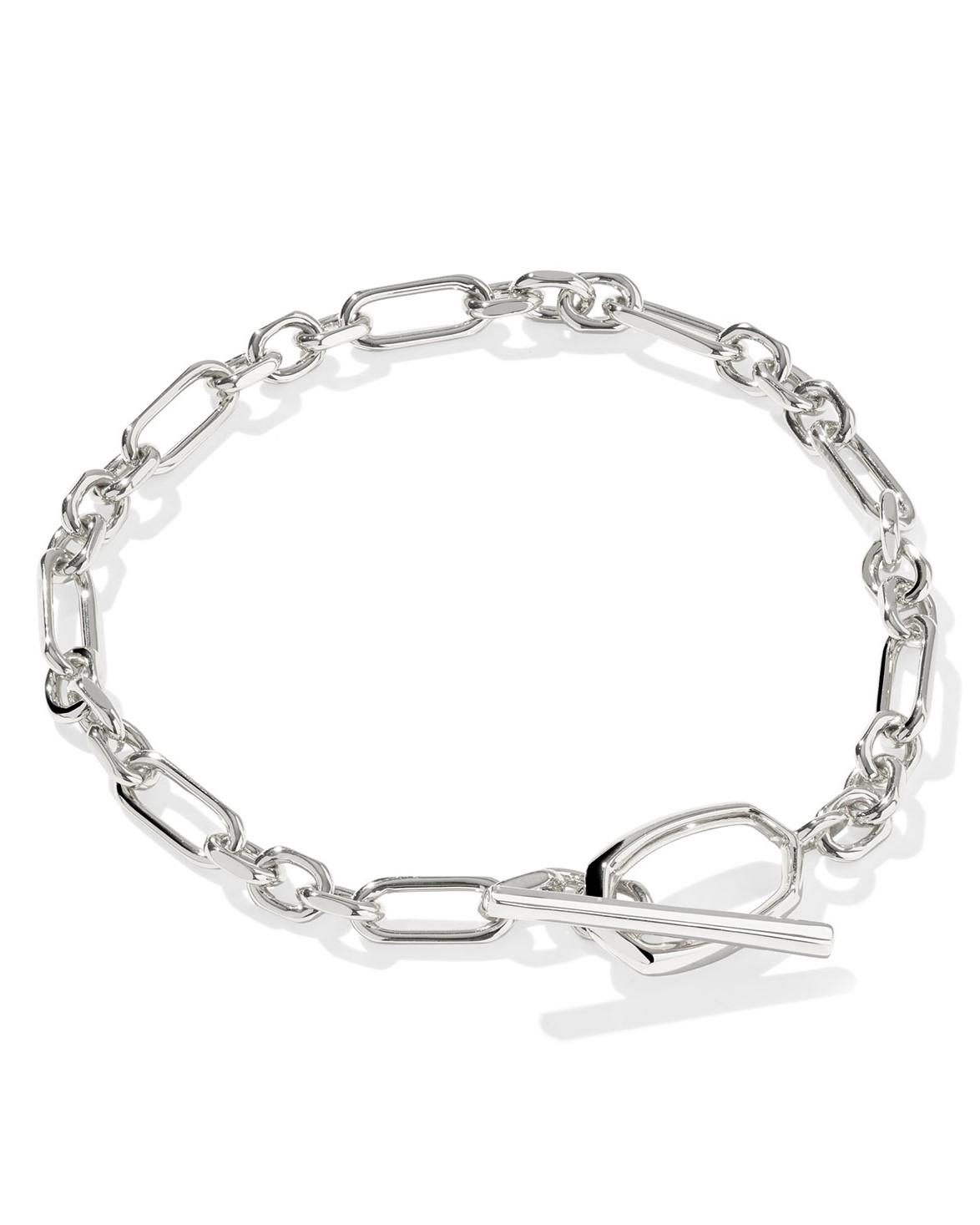 KENDRA SCOTT SYLVIA RHODIUM LINK CHAIN BRACELET