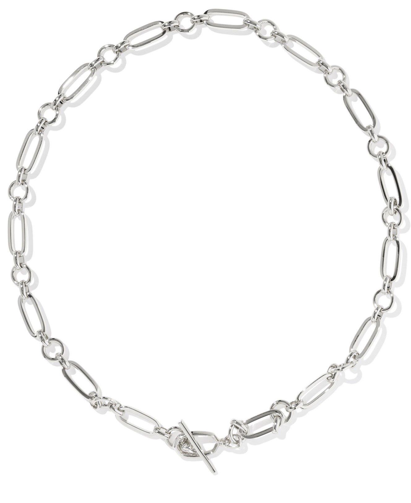 KENDRA SCOTT SYLVIA RHODIUM LINK CHAIN NECKLACE