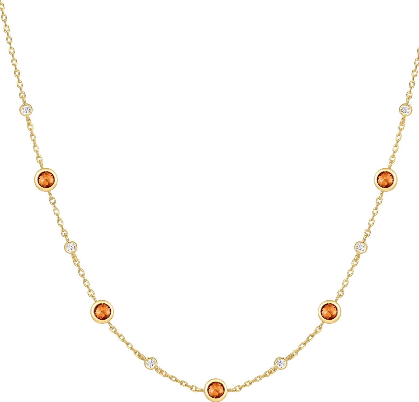 ANIA HAIE GOLD NANO GEM STATION NECKLACE