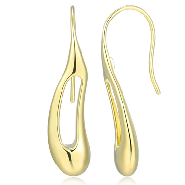 ELLE OASIS YELLOW GOLD PLATED EARRINGS