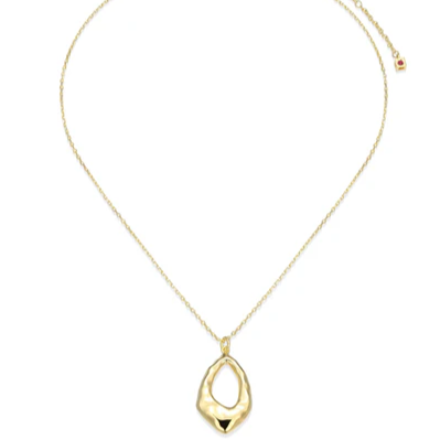 ELLE CELESTE YELLOW GOLD PLATED 17"+3" D/C PENDANT NECKLACE