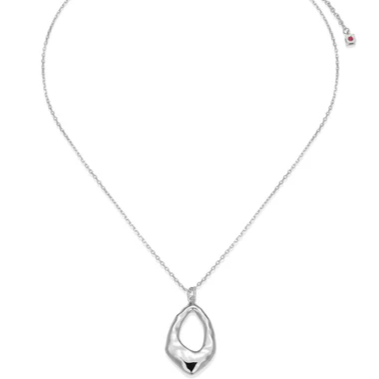 ELLE CELESTE 17"+3" D/C PENDANT NECKLACE SILVER