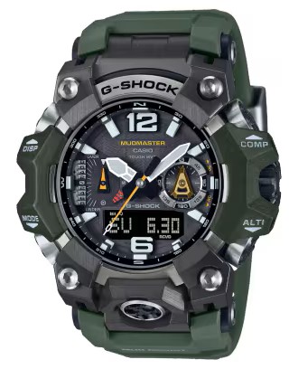 G-SHOCK MASTER OF G-LAND MUDMASTER SOLAR GREEN RESIN BLACK DIAL WATCH