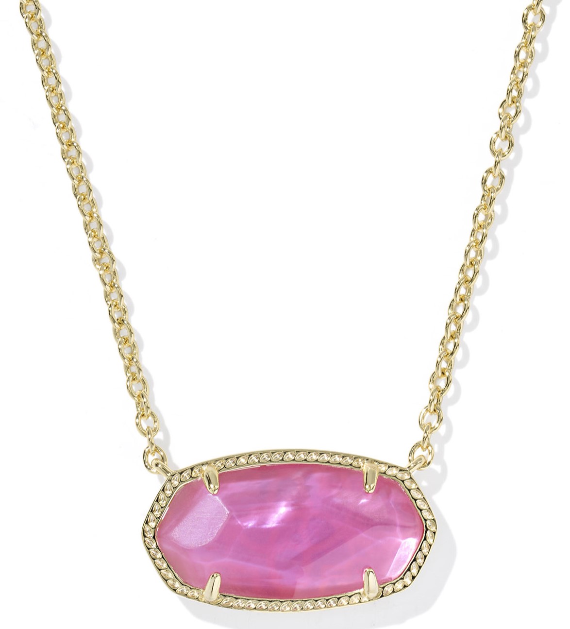 KENDRA SCOTT ELISA AZALEA ILLUSION GOLD TONE STATEMENT PENDANT NECKLACE