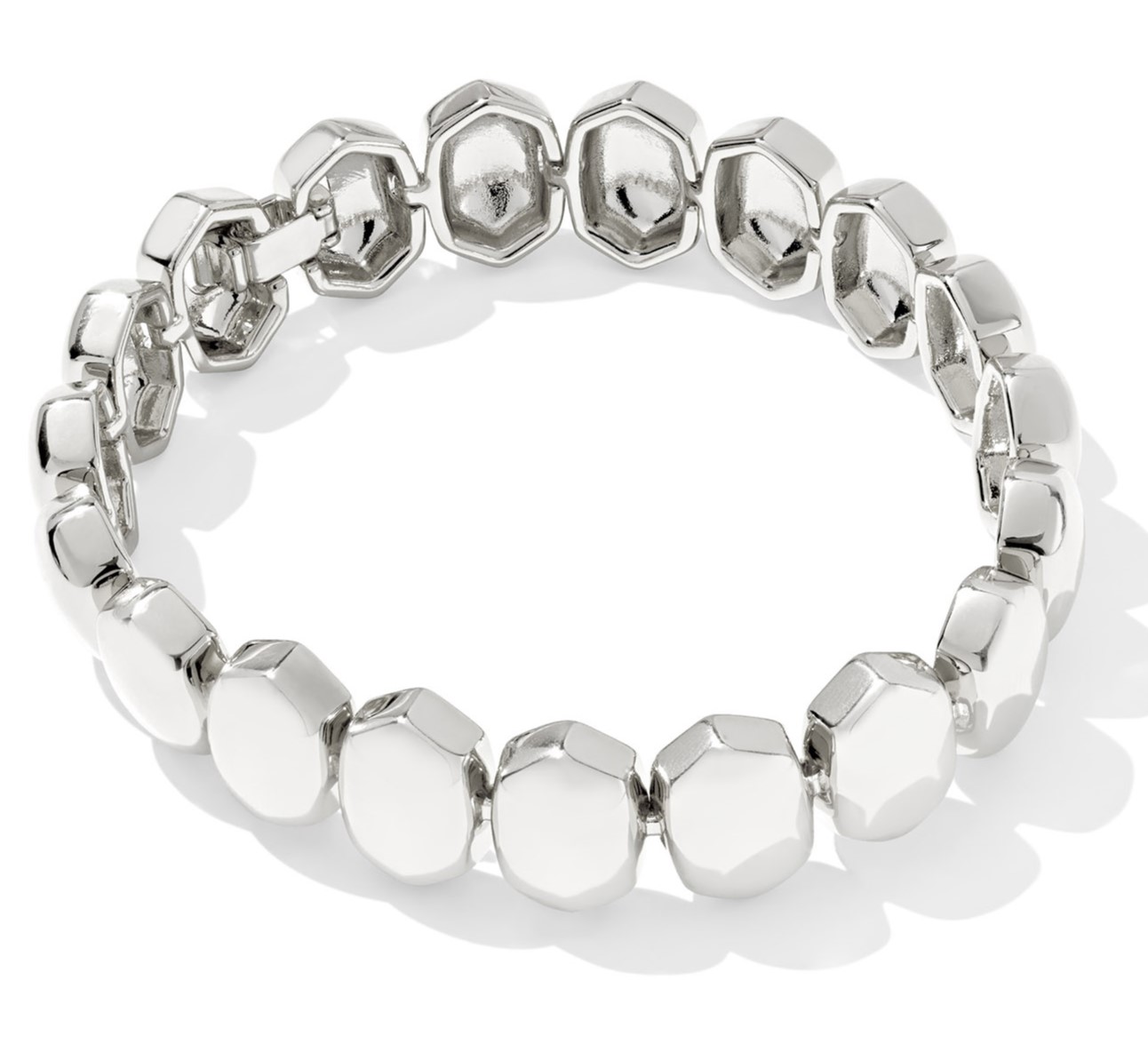 KENDRA SCOTT KAITLIN RHODIUM CHAIN BRACELET M/L