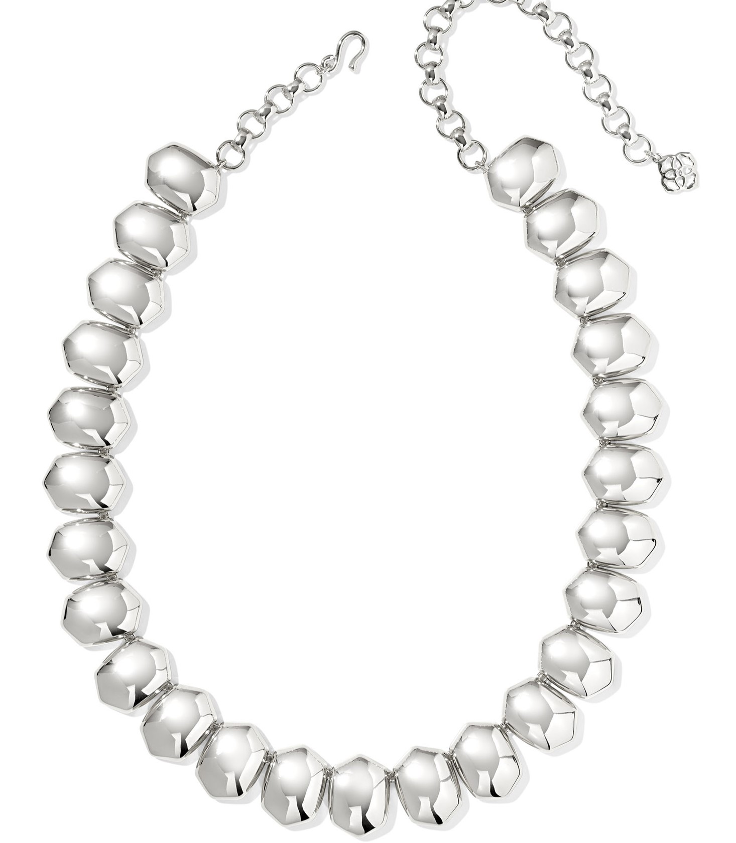 KENDRA SCOTT KAITLIN RHODIUM STATEMENT NECKLACE