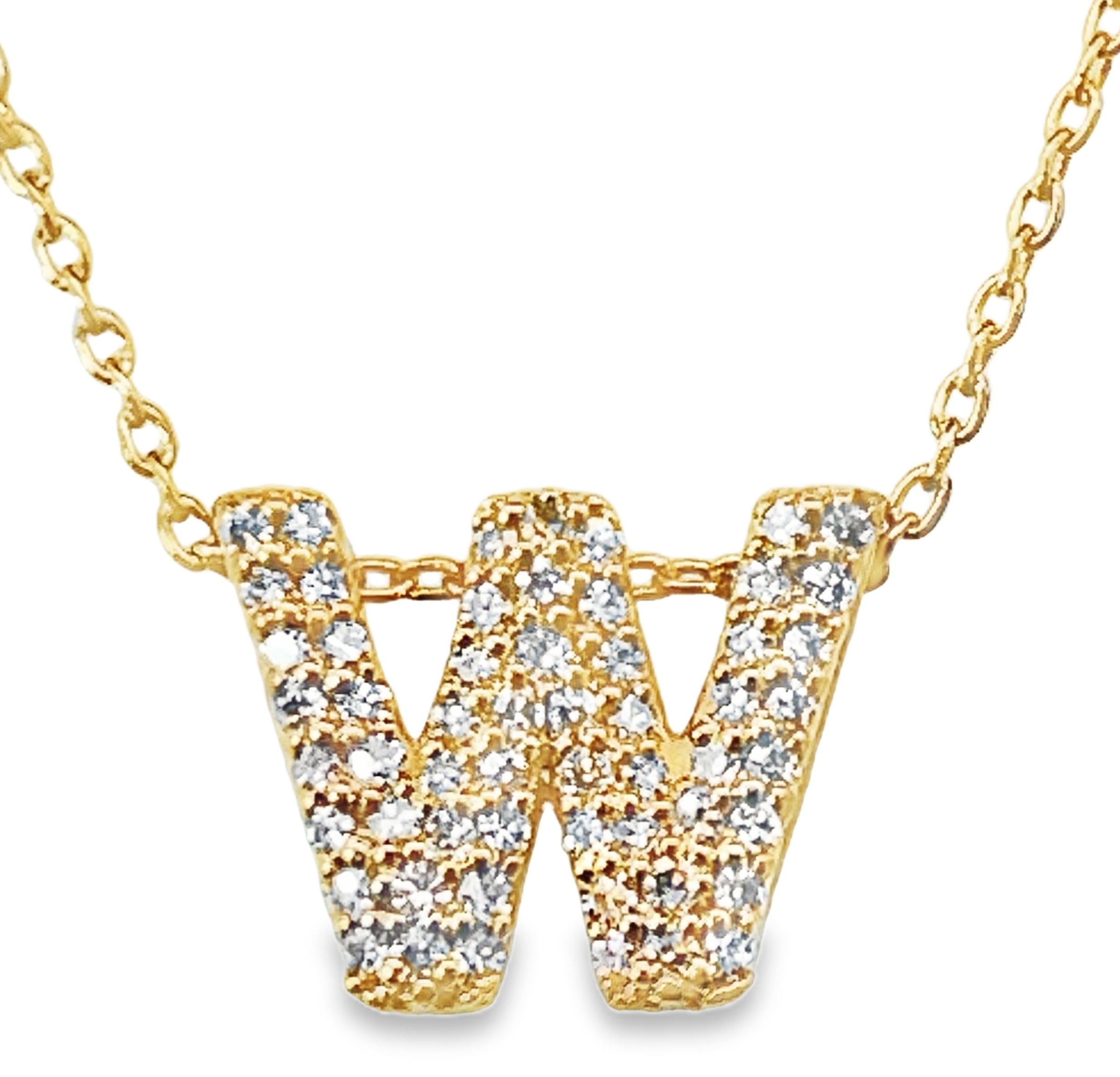.16CTW W INITIAL PENDANT/CHAIN CONTAINING: 57 ROUND DIAMONDS 10KY  CHAIN INCLUDED