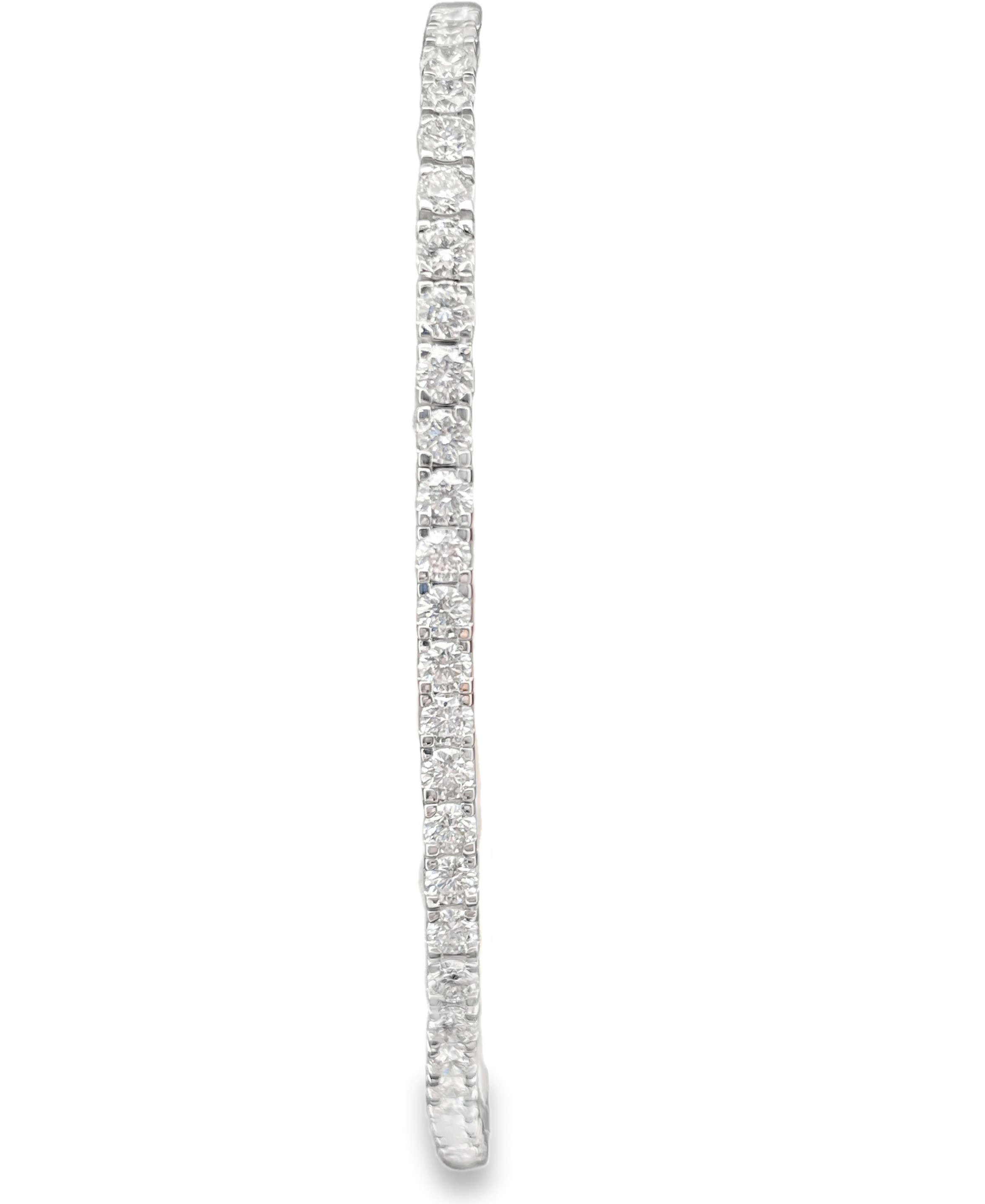 SUPER MAN MADE CREATED 5CTW 62 ROUND DIAMOND BRACELET E-F VS 14KW