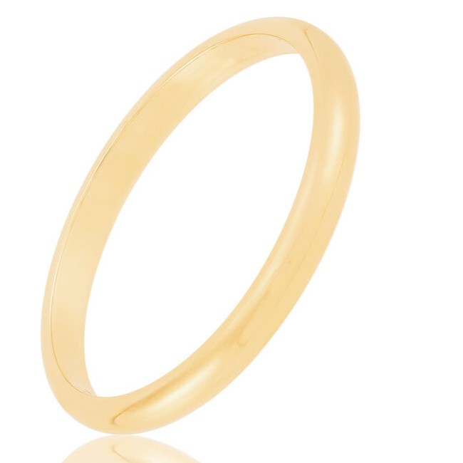 HALF ROUND BAND 14KY SZ 6