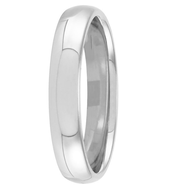 HALF ROUND COMFORT FIT BAND 14KW SZ 6