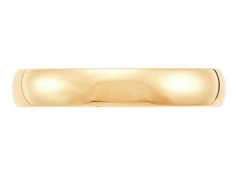 HALF ROUND COMFORT FIT BAND 14KY SZ 6