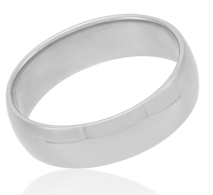 HALF ROUND COMFORT FIT BAND 14KW SZ 10