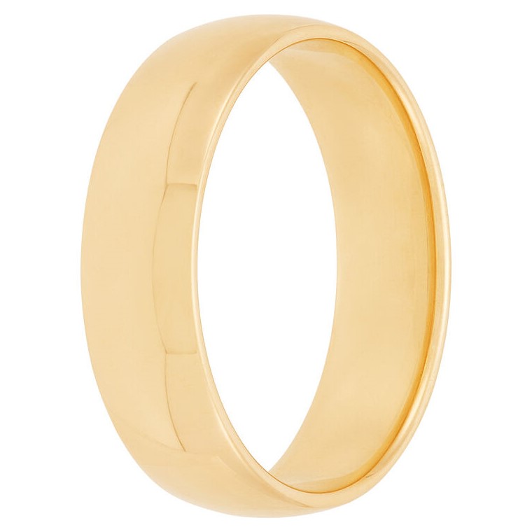 HALF ROUND COMFORT FIT BAND 14KY SZ 8