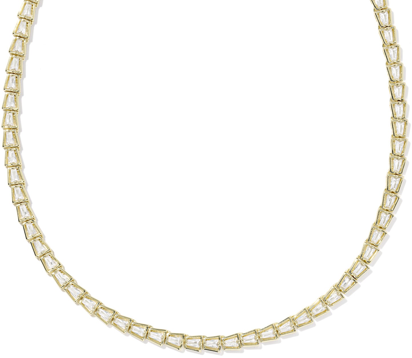 KENDRA SCOTT BELLA TENNIS NCK YELLOW W/WHITE CZ