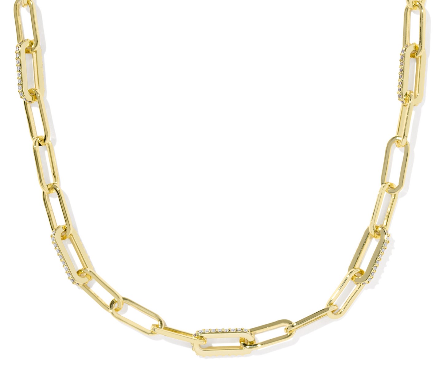 KENDRA SCOTT BELLA CHAIN NCK YELLOW W/WHITE CZ