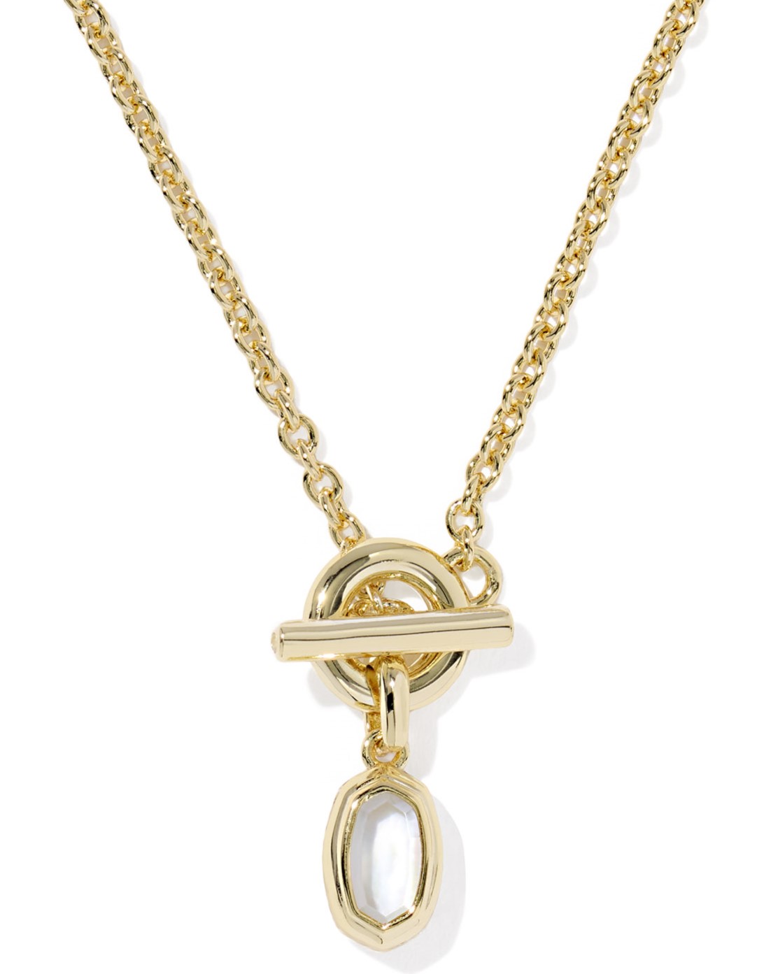 KENDRA SCOTT MINI ELISA TGL PNDT YELLOW W/IVORY MOP