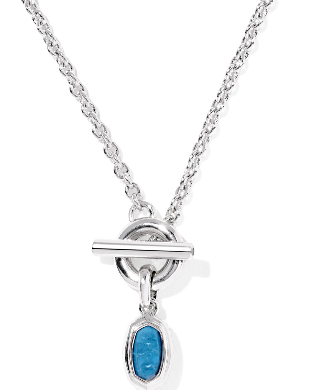 KENDRA SCOTT MINI ELISA TGL PNDT RHOD W/VRGD INDIGO MGNST