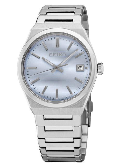 SEIKO GTS STAINLESS STEEL LIGHT BLUE DIAL