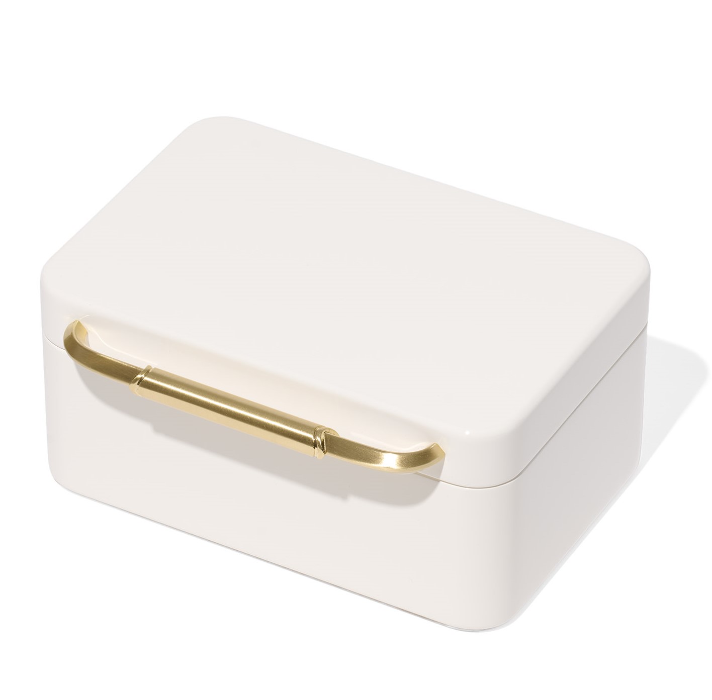 KENDRA SCOTT LARGE WHITE LACQUER JEWELRY BOX