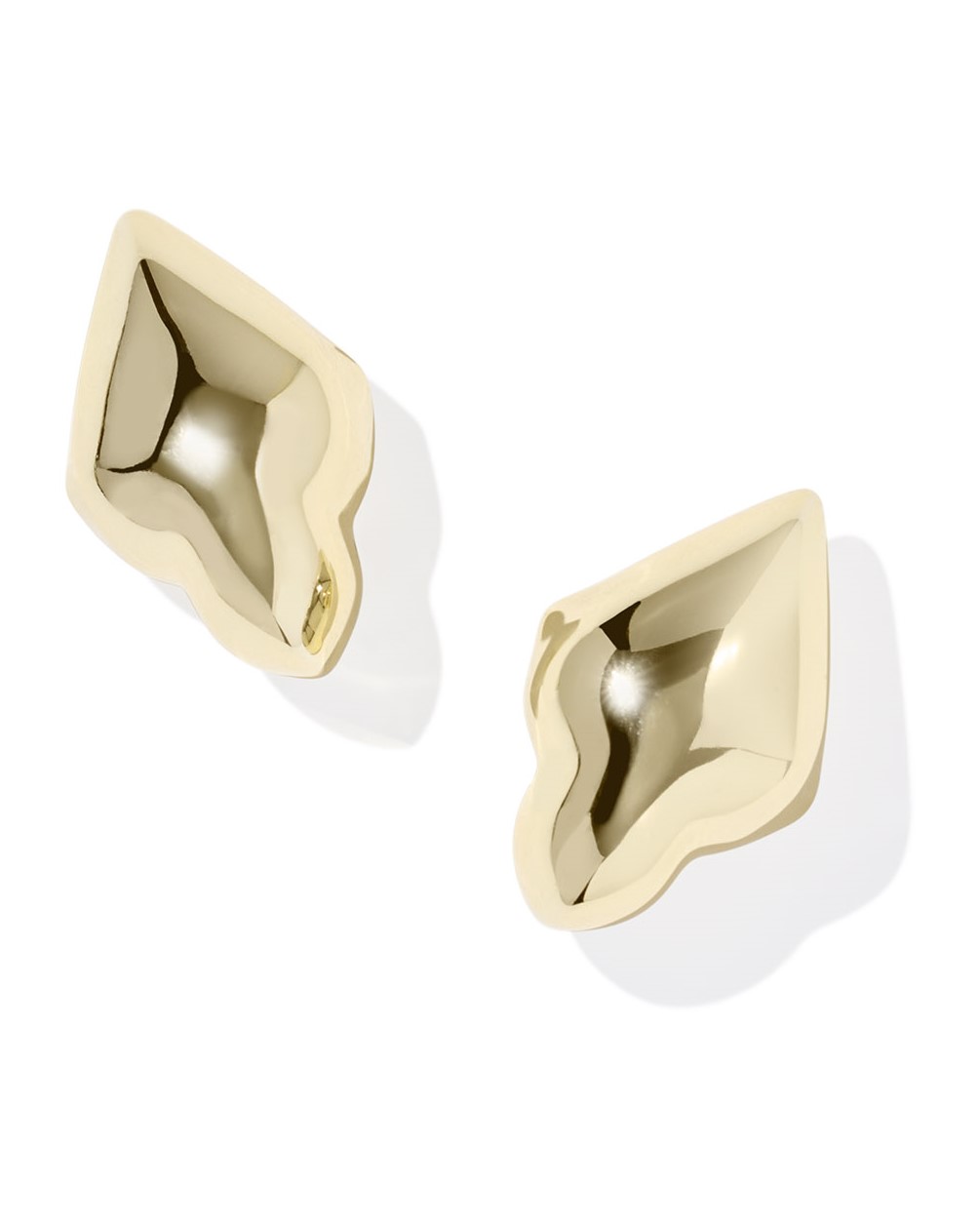 KENDRA SCOTT ADELINE GOLD TONE STUD EARRINGS