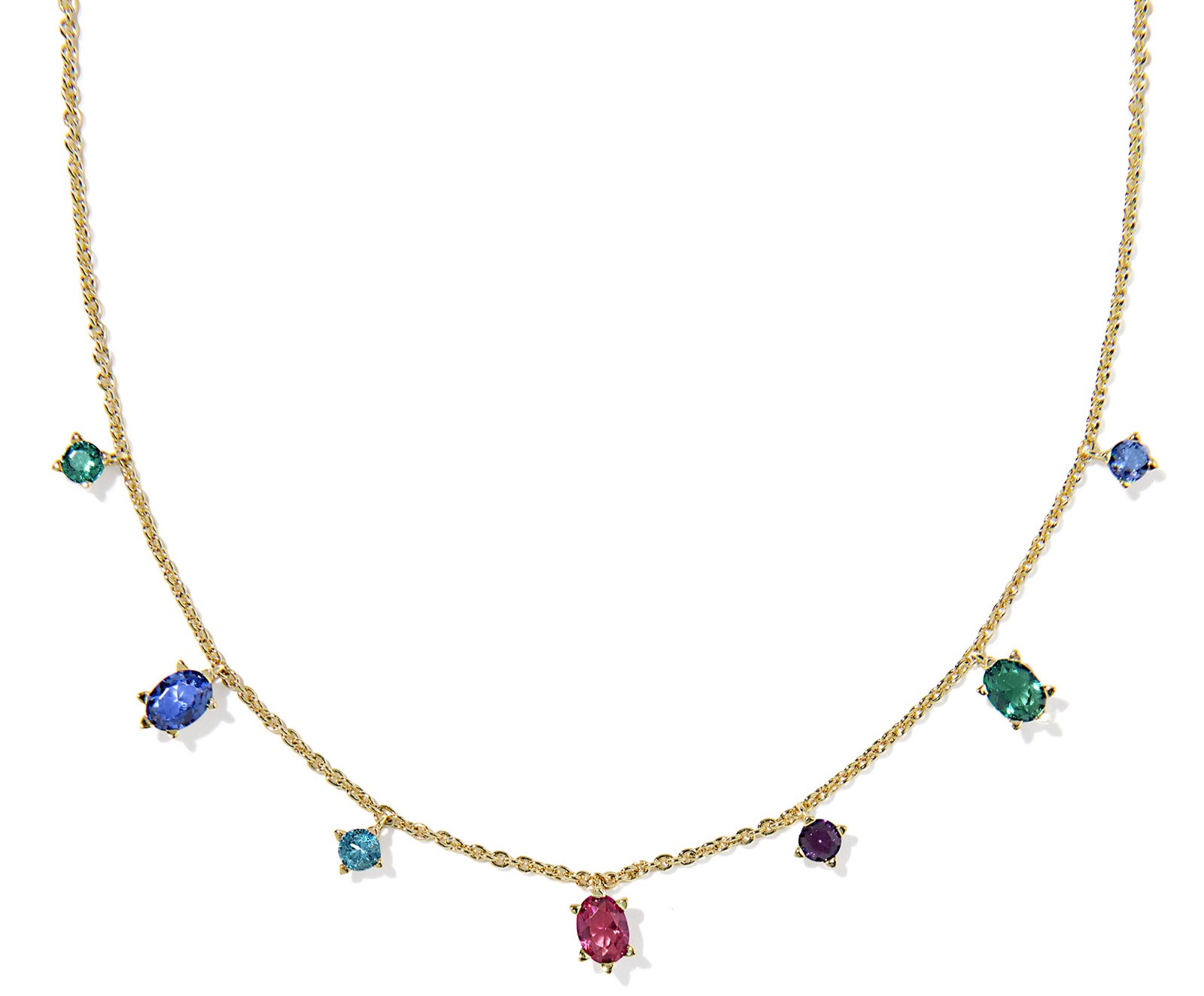 KENDRA SCOTT CAILIN MULTI MIX GOLD TONE STRAND NECKLACE