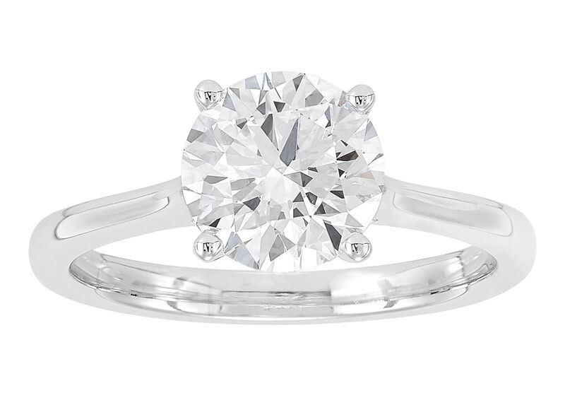 SUPER MAN MADE CREATED 1.01CT ROUND DIAMOND SOLITAIRE RING E VVS2 IGI LG638476113 14KW