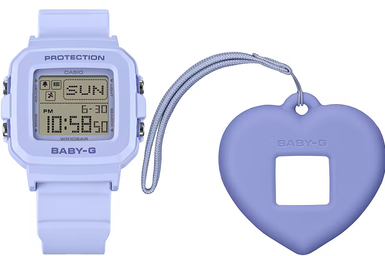 CASIO BABY G-SHOCK DIGITAL LIGHT BLUE RESIN WATCH