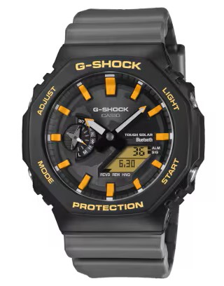 CASIO G-SHOCK 2026 DARWIN FOUNDATION ANALOGUE/DIGITAL BLACK/GOLD COLOR INDEX MARKERS RESIN WATCH