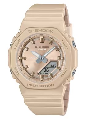 CASIO G-SHOCK ANALOGUE/DIGITAL TAN RESIN WATCH